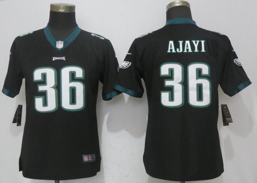 Women Philadelphia Eagles #36 Ajayi Black Vapor Untouchable Nike Player NFL Jerseys